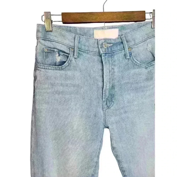 MOTHER Superior The Rascal Ankle Undone Hem Vacation Temptation Jeans Size 26 - Picture 3 of 10